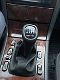 Чехол -2025 ручка КПП с рамкой (Elegance) 6 ступка для Mercedes E-сlass W210 1995-2002 гг, фото 7