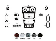 Накладки на панель приборов (Meric, Турция) Дерево для Renault Logan II 2013-2022 гг