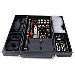 БДСМ-набір LOCKINK All-in-1 BDSM Play Kit - Crocodile Leather, 14 предметів, чорний, натуральна теляча шкіра, фото 2