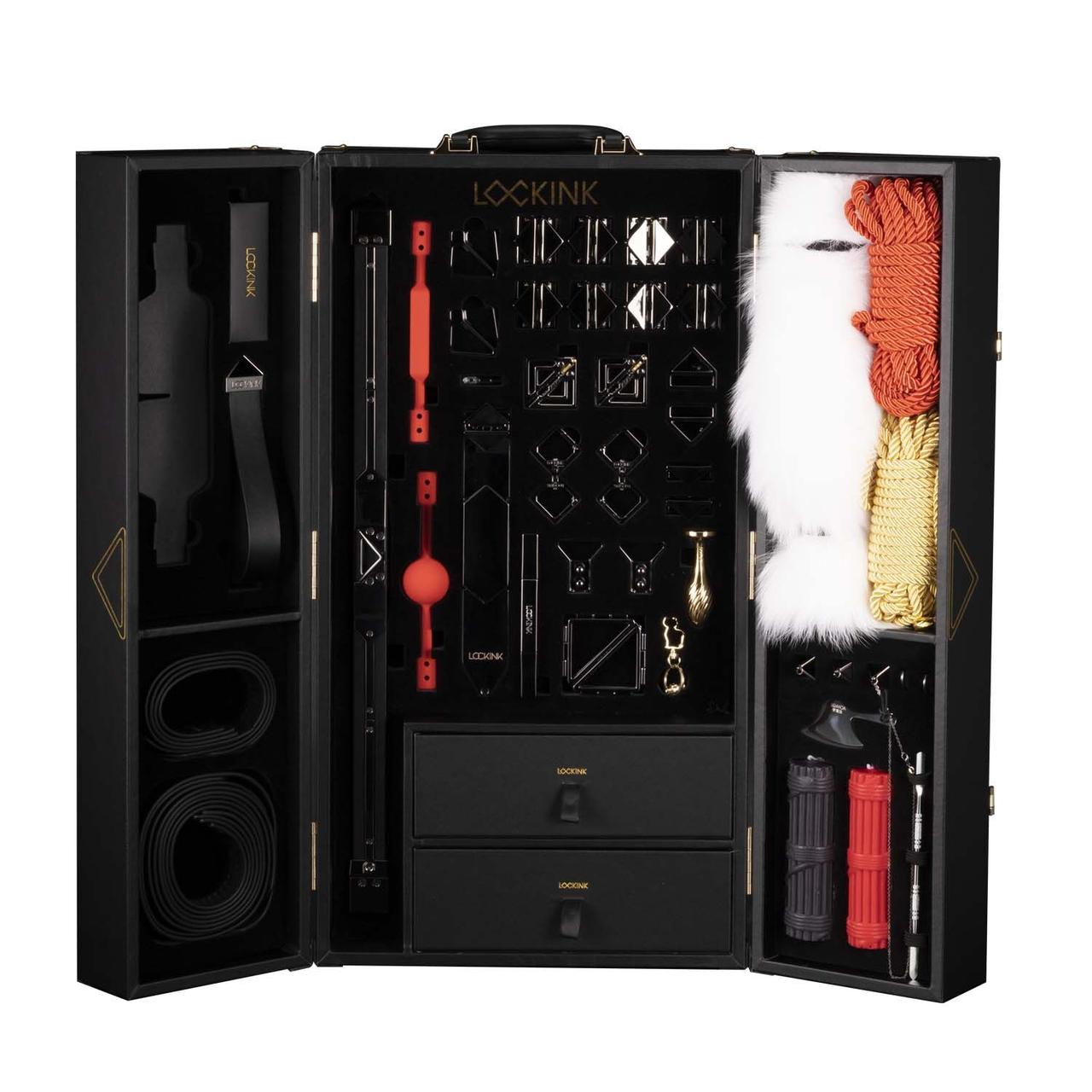 БДСМ-набор LOCKINK All-in-1 BDSM Play Kit - Black Color, аксесуари для пар, для експериментів, фото 1