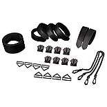 Набір із 8 ременів для зв'язування LOCKINK 8-Bondage-Straps Restraint Set — Black, фото 7
