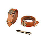 Наручники LOCKINK Wristcuffs/Anklecuffs Brown Set, фото 2