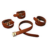 Набір для зв'язування LOCKINK Hogtie Set — Brown, фото 4