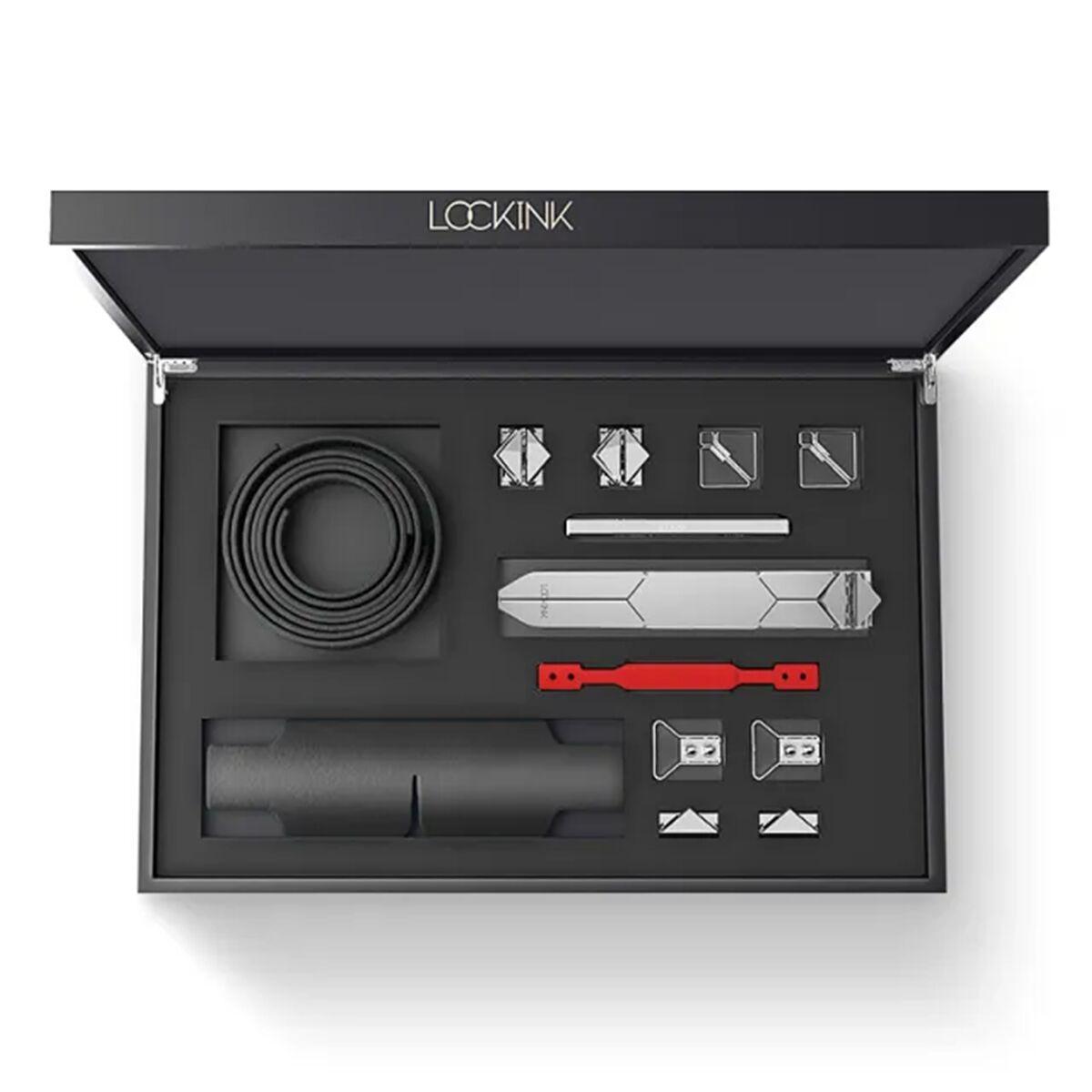 БДСМ-набор LOCKINK Teasing & Impact-Play Set, черный, маска, кляп, зажимы для сосков, тиклер, шлепалка, фото 1