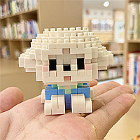 Конструктор блоковий дитячий пес песик собака собачка блакитний Пудель