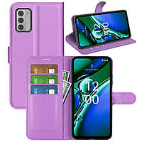Чохол-книжка Litchie Wallet для Nokia G42 Violet