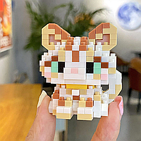 Конструктор блоковий дитячий кіт котик кішка кошенятко Бенгальська