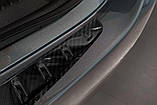 Захисна накладка на задній бампер для Mercedes-Benz C-Class W206 4Dr седан 2021+ /чорний карбон/, фото 4
