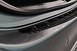 Захисна накладка на задній бампер для Mercedes-Benz C-Class W206 4Dr седан 2021+ /чорний карбон/, фото 5