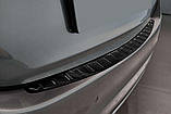 Захисна накладка на задній бампер для Mercedes-Benz C-Class W206 4Dr седан 2021+ /чорний карбон/, фото 6