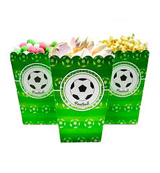Коробочки для солодощів та попкорну "Футбол", (5 шт.), висота - 14 см., Україна