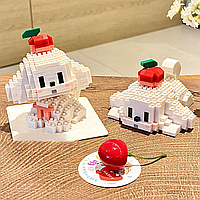 Конструктор блоковий дитячий пес песик собака собачка 2 в 1 Пудель