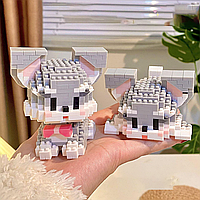 Конструктор блоковий дитячий пес песик собака собачка 2 в 1 Шнауцер