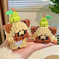 Конструктор блоковий дитячий пес песик собака собачка 2 в 1 Мопс