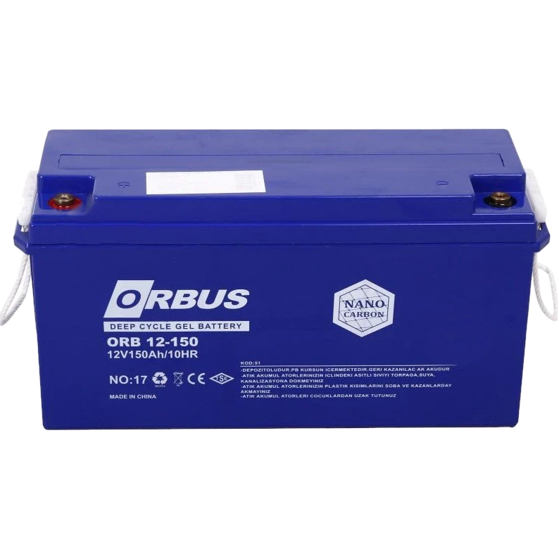 Свинцево-кислотна акумуляторна батарея ORBUS CG12150 150A•г 12В гелева, фото 1