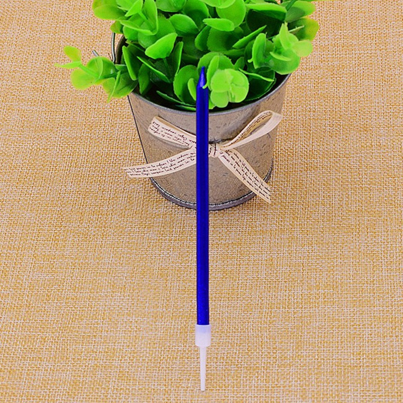 Свічка для бенто тортів синя в пакованні, 1 штука