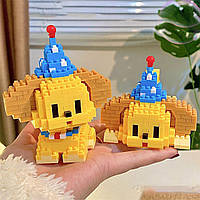 Конструктор блоковий дитячий пес песик собака собачка 2 в 1 Золотистий ретвивер