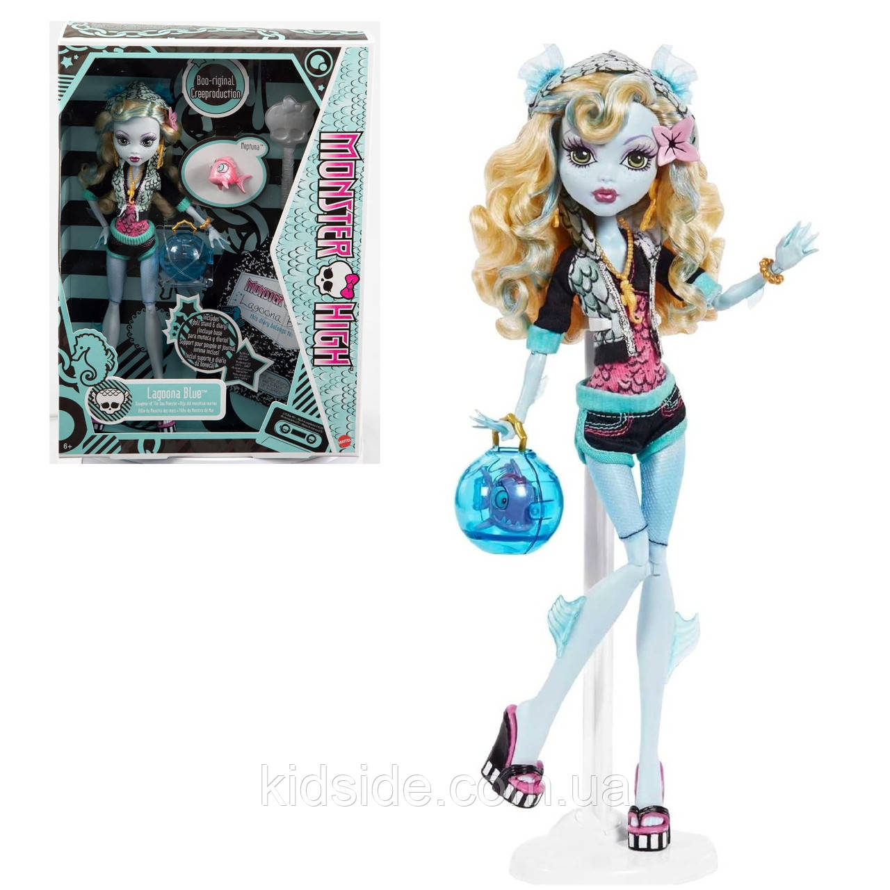 Monster High Lagoona Blue HGC32 Лялька Монстр Хай Лагуна Блю Репродукція