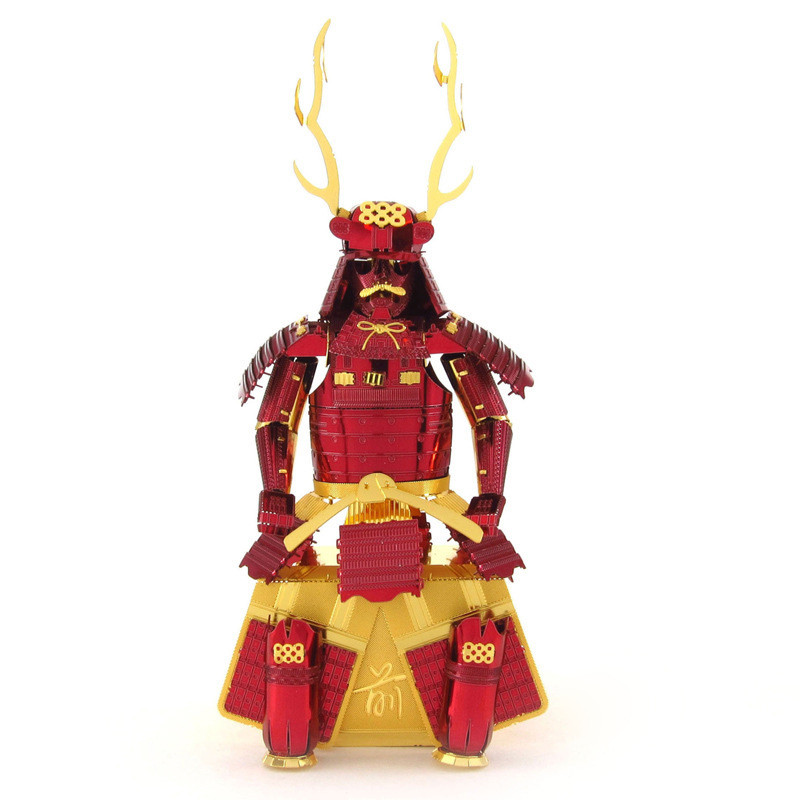 3д пазл металевий самурай червоний, фото 1