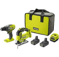 Набір акумуляторного інструментів Ryobi ONE+ R18DDJS-220S