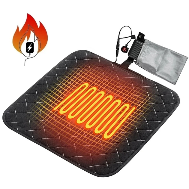 Підстилка, килимок із підігрівом Folem KM від USB (PowerBank) для Крісла, ніг або тварин