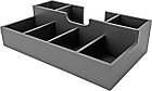 Барний органайзер для чайних пакетиків, організатор для чаю і серветок на 7 секцій, графіт, фото 3