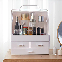 Органайзер для косметики та парфумерії Cosmetic box, бокс для косметики з висувними ящиками -GW-880 Білий