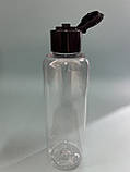 Флакон косметичний (пляшка) з чорним фліп-топом, 100 мл., фото 2