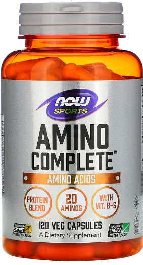 Незамінні амінокислоти для спортсменів NOW Amino Complete 120 капс