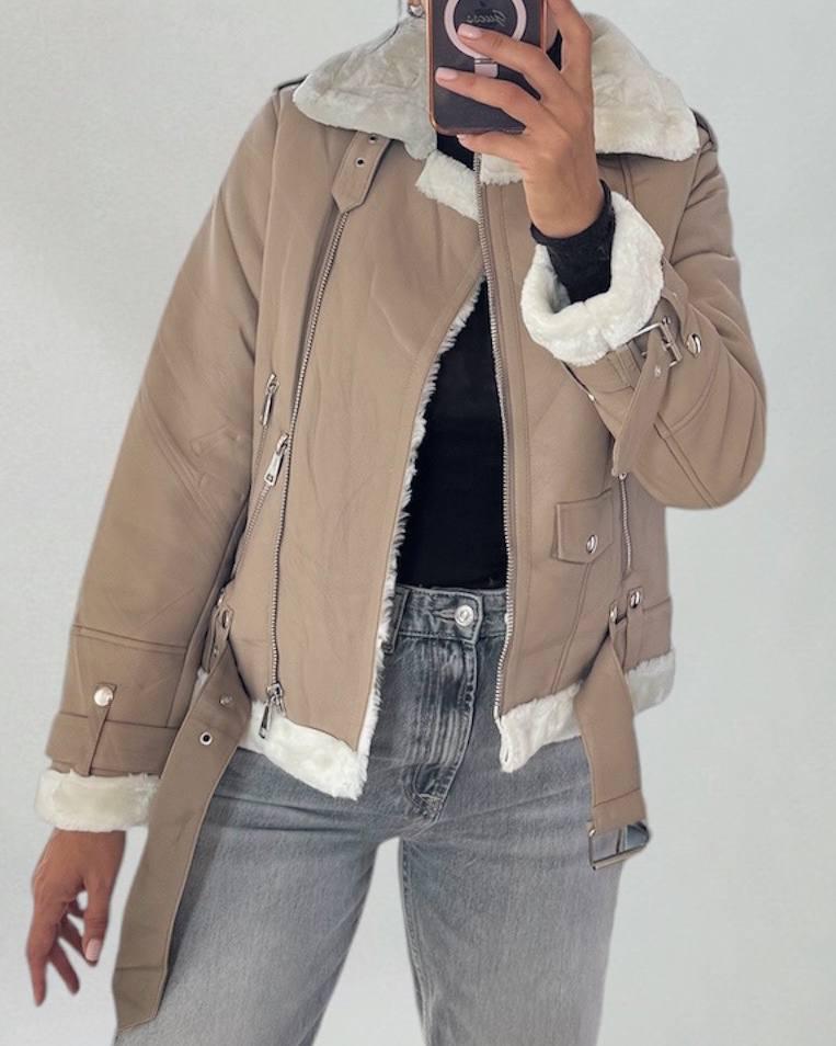 Дублянка жіноча зі штучним  хутром, фото 1