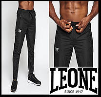 Зручні чоловічі спортивні штани Leone прямі на гумці вільні з кишенями манжетом бавовна XL