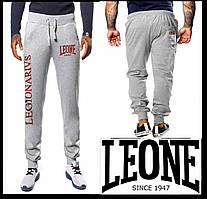 Чоловічі спортивні штани Leone оригінал вільні з кишенями манжетом на гумці повсякденні сірі S