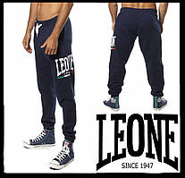 Спортивні штани чоловічі з кишенями манжетом Leone оригінал вільні на резинці повсякденні темно сині 2XL