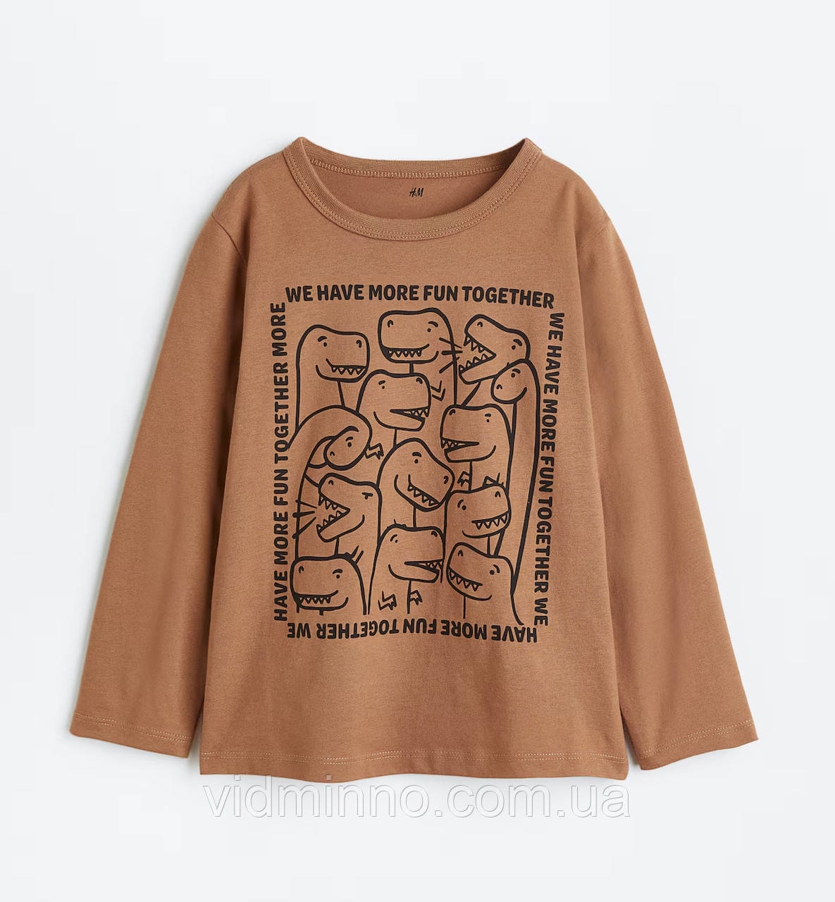 Кофта реглан лонгслів H&M на хлопчика р.134-140 - 8-10 років, 35020, динозаври