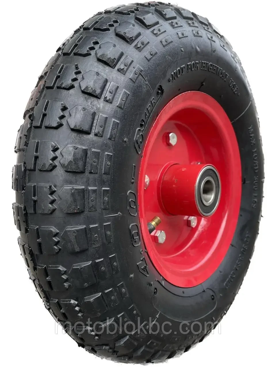 Колесо в сборі 4.00-6 2PR підшипник 204-ий під вісь 20 мм, фото 1