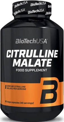 L-цитрулін малат BioTech Citrulline Malate Mega Caps 90 капс, фото 1