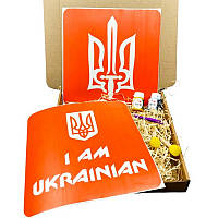 Набір для малювання по тканині "I Am Ukrainian, Тризуб" paint-n064-n059