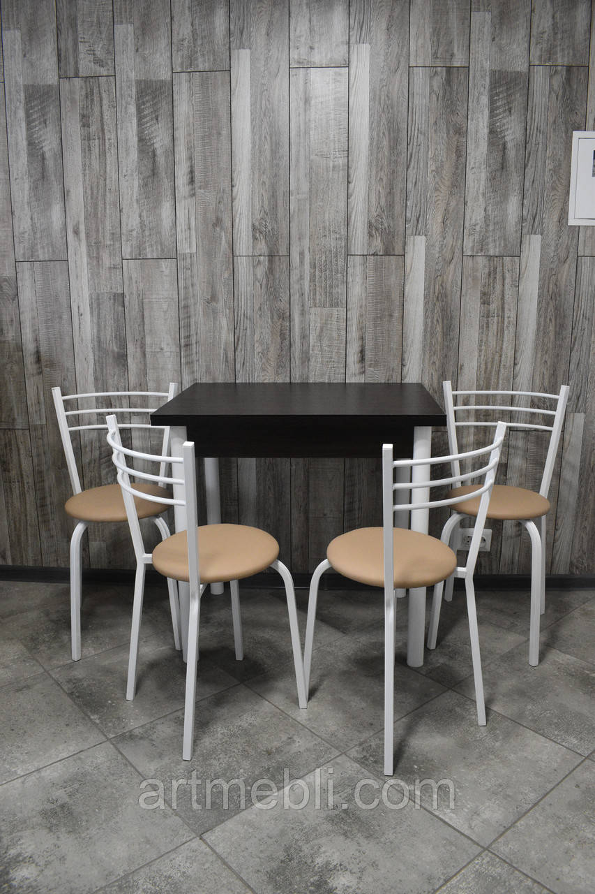 Кухонний комплект (стіл + 4 стільці), фото 1