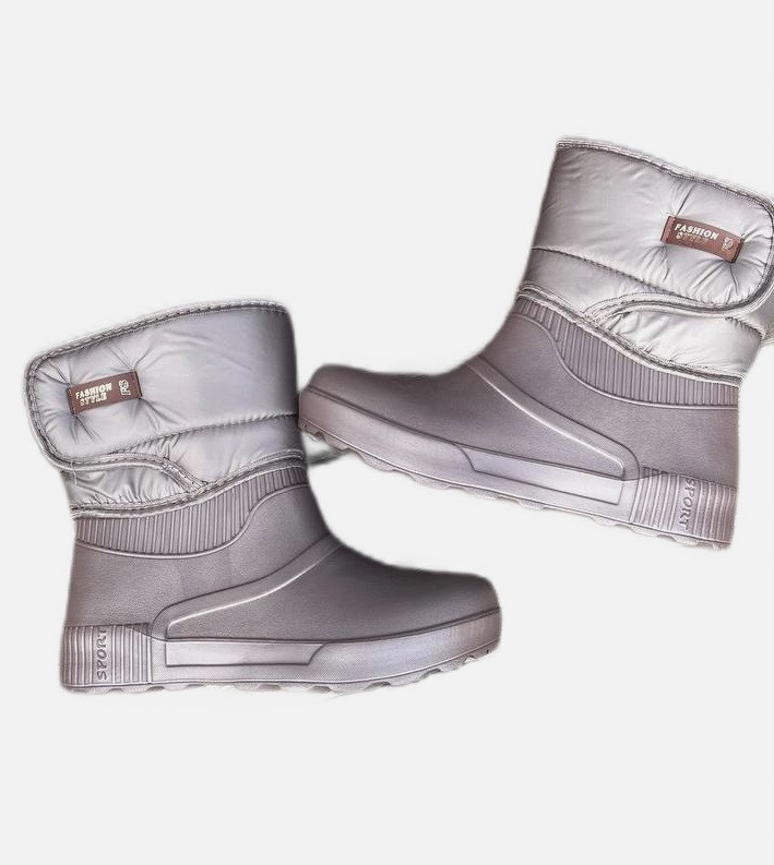 Короткі бежеві дутики пінка ЕВА на липучці Україна 39, фото 1