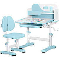 Комплект парта і стілець Mealux Wave, Комплект Код: BD-31 BL Mealux Wave Blue