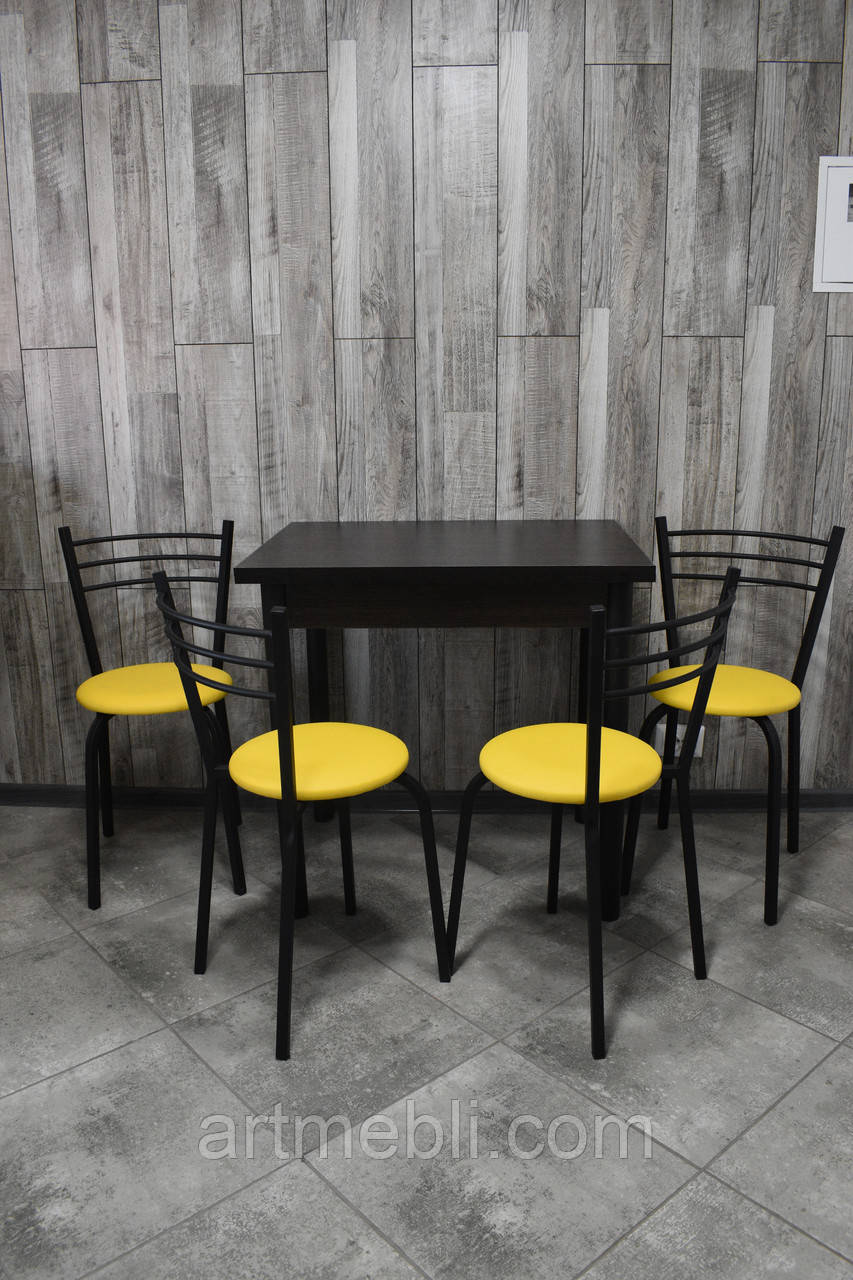 Кухонний комплект (стіл + 4 стільці), фото 1