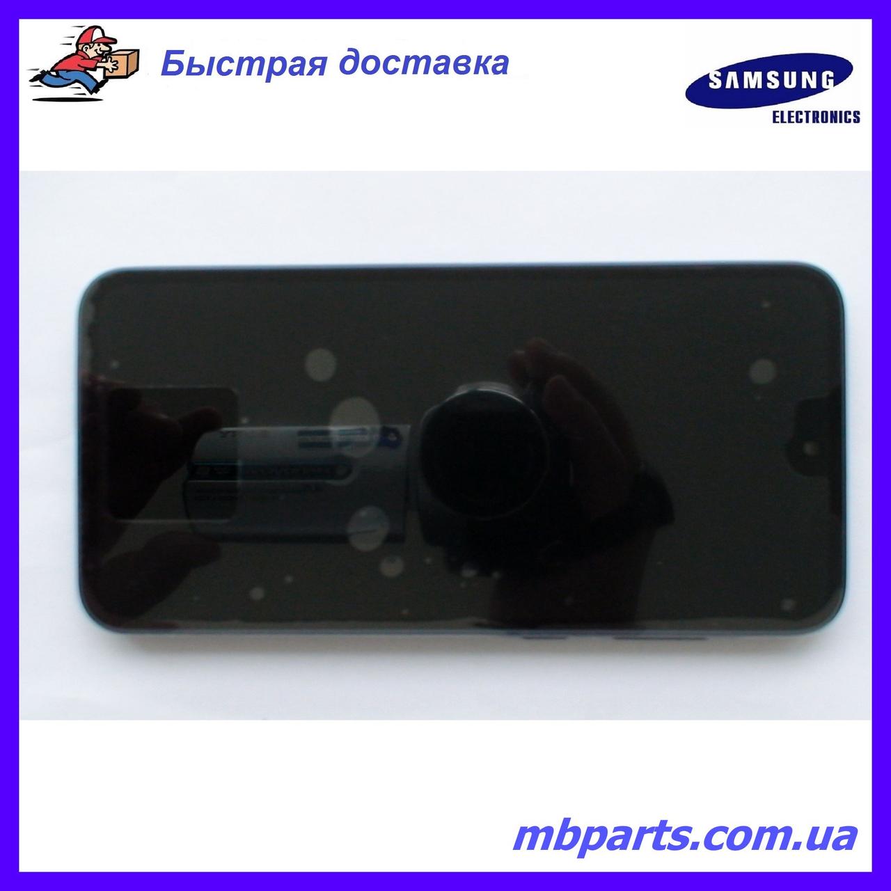 Дисплей із сенсором Samsung A356 Galaxy A35 Dark Blue (GH82-34221A) сервісний оригінал у зборі з рамкою!