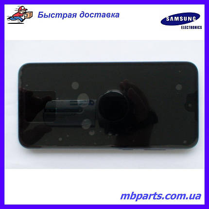 Дисплей із сенсором Samsung A356 Galaxy A35 Dark Blue (GH82-34221A) сервісний оригінал у зборі з рамкою!, фото 1