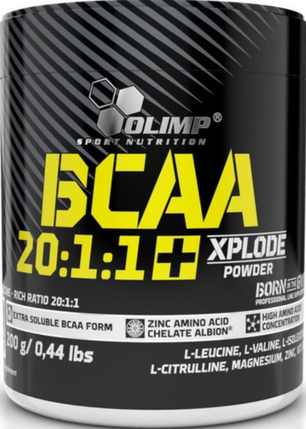 Амінокислоти BCAA Бсаа Olimp BCAA 20:1:1 Xplode 200 г кола
