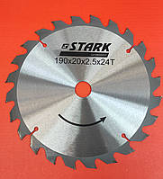 Диск пильний по дереву Stark 190х20 мм 24 зубів (180020060.7)