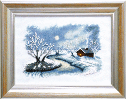Набір для вишивання хрестиком: Зимовий вечір