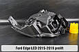 Корпус фари Ford Edge LED (2015-2019) дорест лівий, фото 8