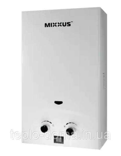 Газова колонка MIXXUS GWH-0110 BASIC WHITE (Німеччина) Колонка газова димохідна 10 л білого кольору