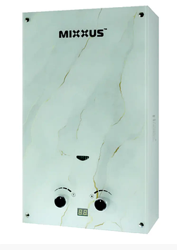 Газова колонка MIXXUS GWH-0510 BASIC GLASS (Німеччина) Колонка газова димохідна 10 л зі скляною панеллю