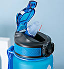 Пляшка мотиваційна для води. Спортивна багаторазова пляшка для дітей та дорослих Refill 1000 мл, фото 6